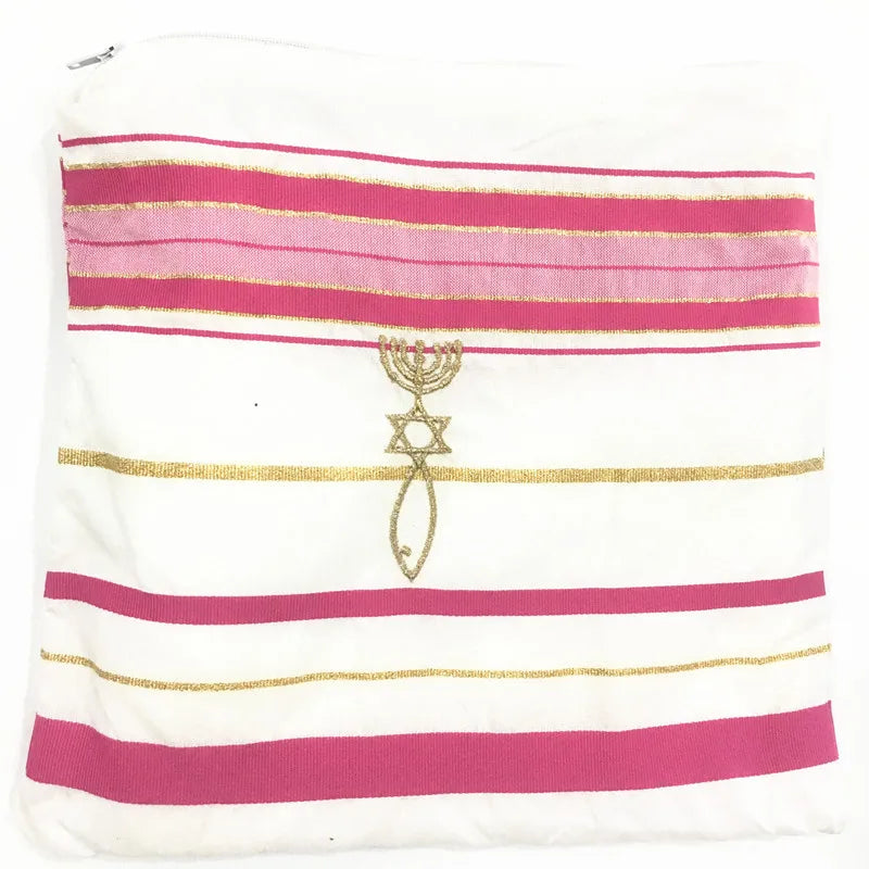 Messianic Tallit Prayer Shawl Talit Blue And Gold With Talis Bag Israel Tallit