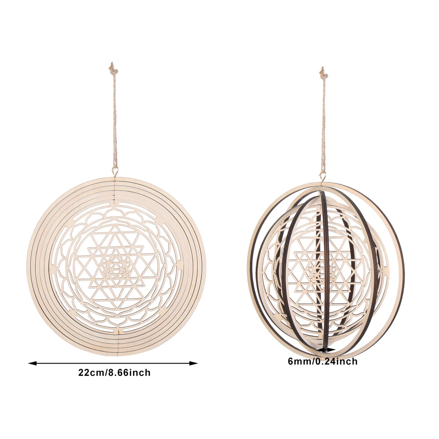 3D Wall Sign Wall Art Flower of Life Wooden Laser Cut Handmade Crafts Sacred Meditation Energy Geometry Ornament Hanging Decor