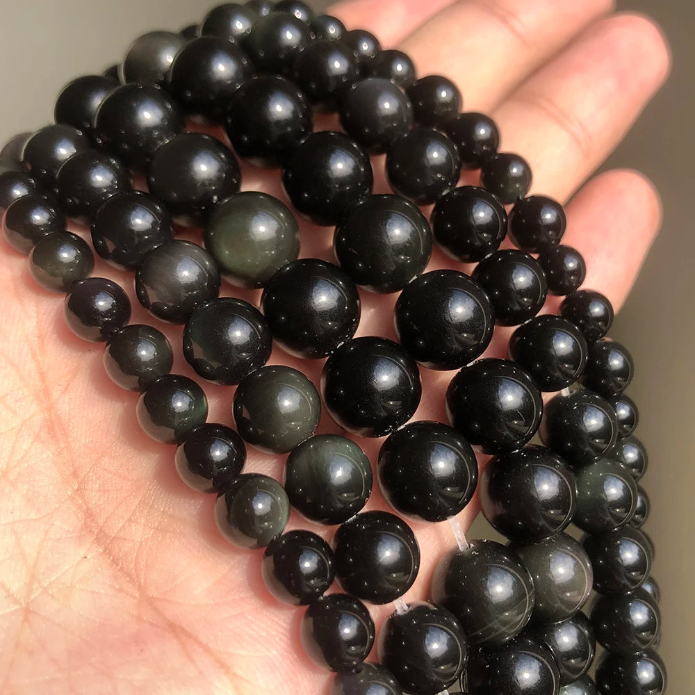 6/8/10mm Six Word Mantra Prayer Feng Shui Beads Round Shape Buddha Beads for DIY Bracelet Jewelry Making Accessories 15inches