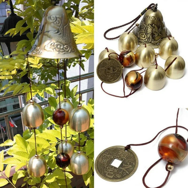 Wind Chime Ornaments, Door Hangings, Gifts, Outdoor Balcony Pendants, Metal Copper Wind Chimes, Bells, Jingle Car Pendants