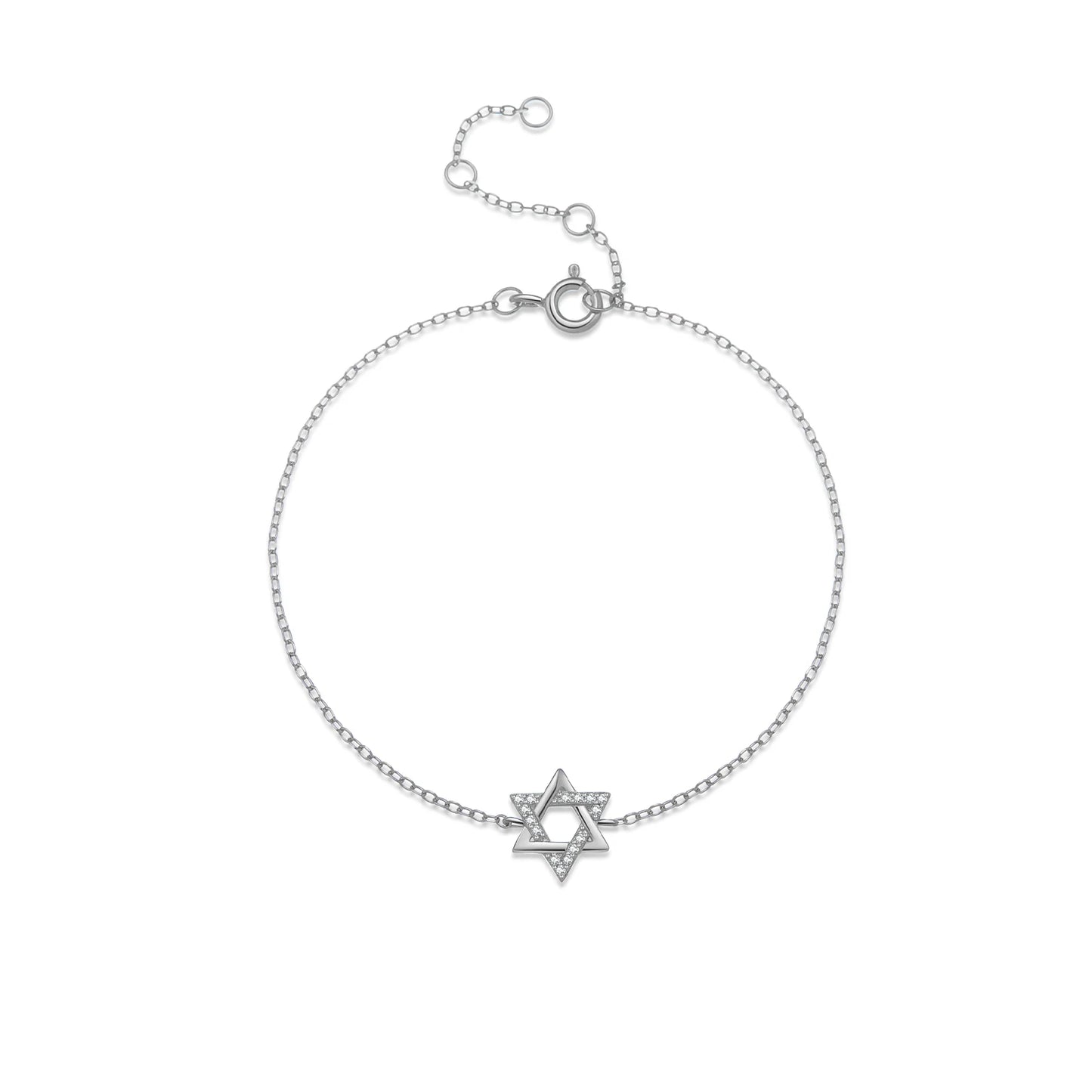 KIKICHICC Women 925 Sterling Silver CZ Zircon Star of David Bracelet 2024 Wedding Anniversary Fine Luxury Fashion Jewelry