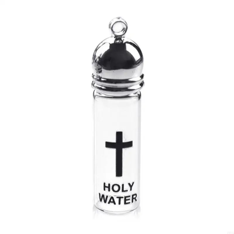 Elegant Holy Water Bottle Glass Holy Water Container Featurings Silver/Gold Color Lid For Spiritual Ritual Collectors Dropship