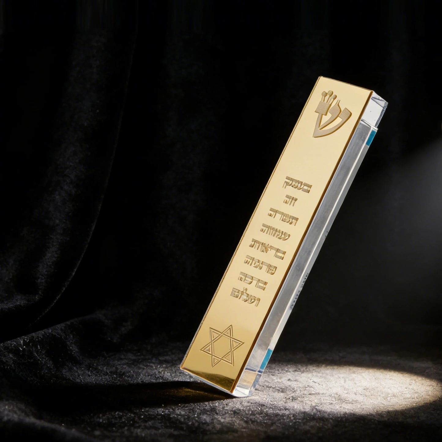 Personalized Acrylic 3D Cut Jewish Mezuzah with Home Blessing&Name Custom Mezuzah Case Judaica Gift New Home Jewish Gift