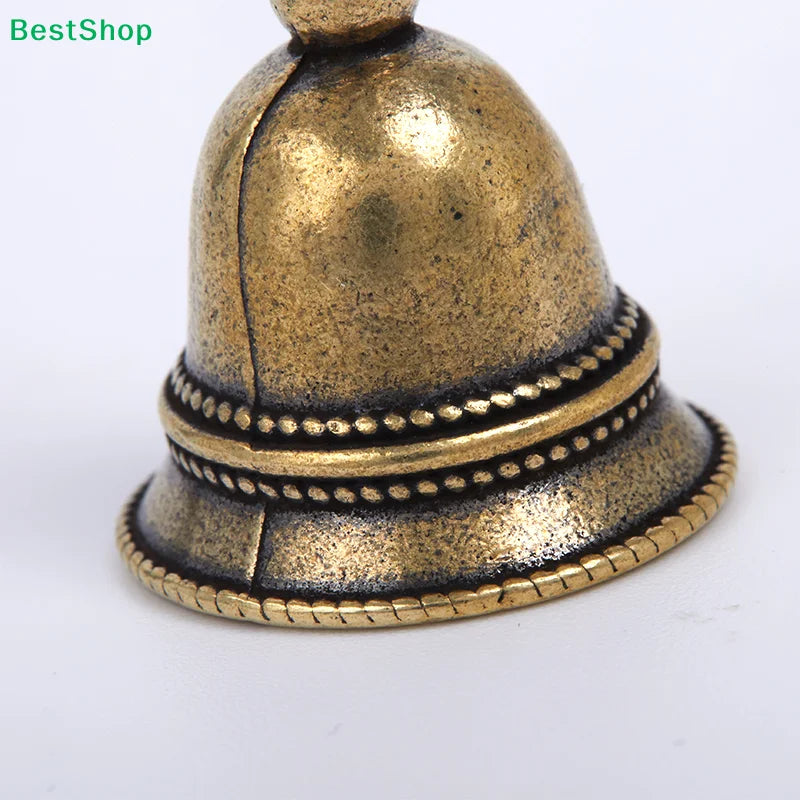 ♥Brass Tibetan Vajra Bell Pendant, Antique Finish Buddhist Bell Charm for Jewelry Making,Home Decor & Spiritual Blessing