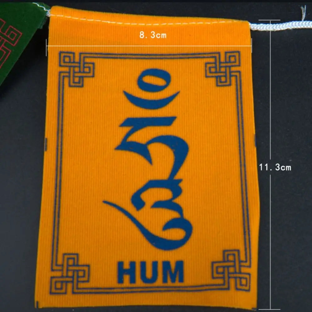10pcs/string Tibetan Buddhist Supplies Mini Colorful Prayer Flags Five Colors Flannel Buddhist Ceremony Flag Horse Flag Temple