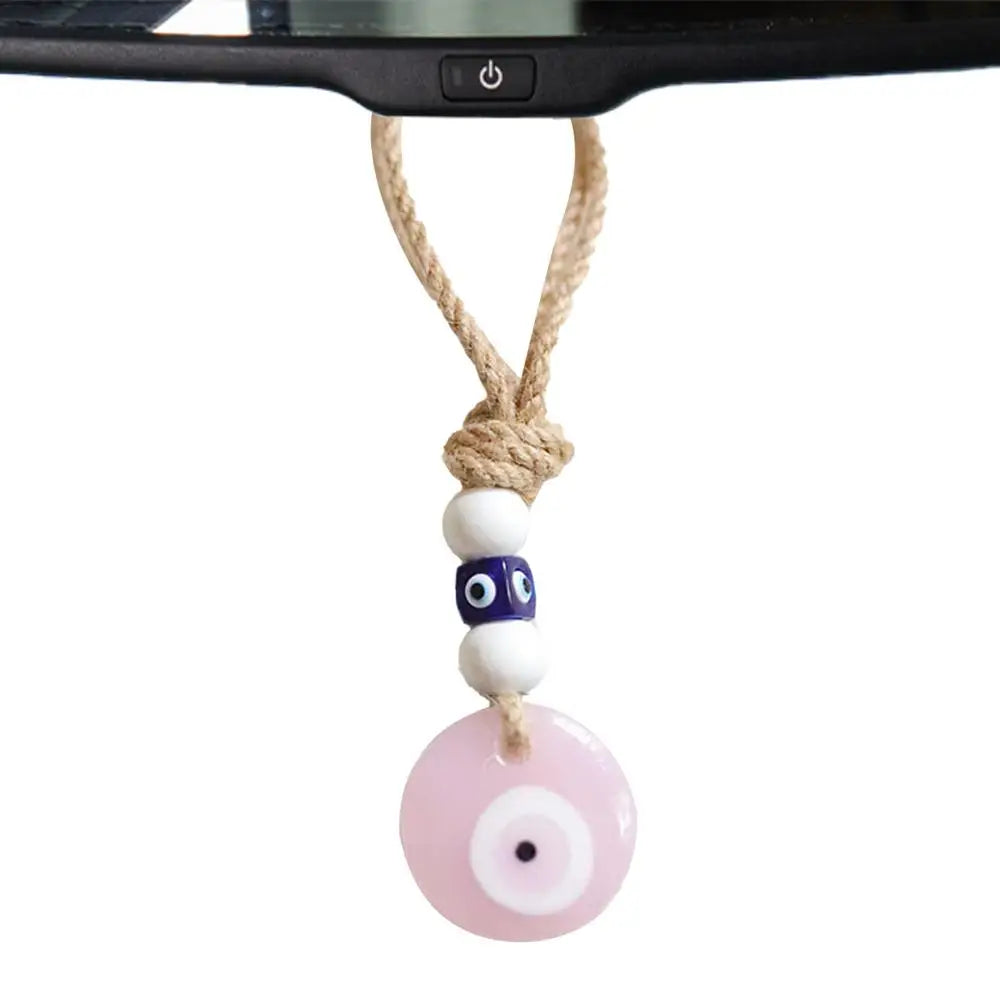 Devil Blue Eyes Car Pendant Turkish Blue Evil Eye Pendant Rear View Car Ornament Evil Eye Charm Car Decor Evil Eye Car Ornament