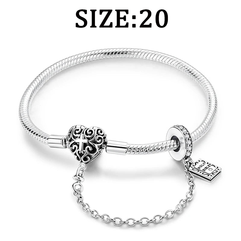 925 Sterling Silver Earrings Rings Necklaces Bracelets For Woman Cross Christianity Drop Earring Fit Charms DIY Fine Jewelry