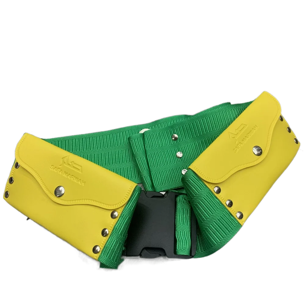 Unisex Stretchy Hajj Belt Wide Oxford Cloth Studded Waist Belt Waist Bag Waist Strap Umrah Girdle