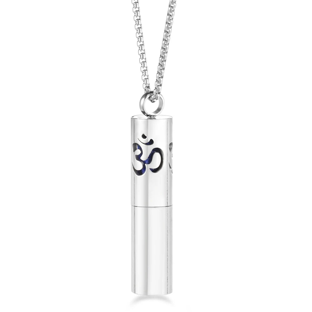 Twelve Constellations Aromatherapy Essential Oil Pendant Lockets Perfume Storage Diffuser Necklace 316L Stainless Steel Jewelry
