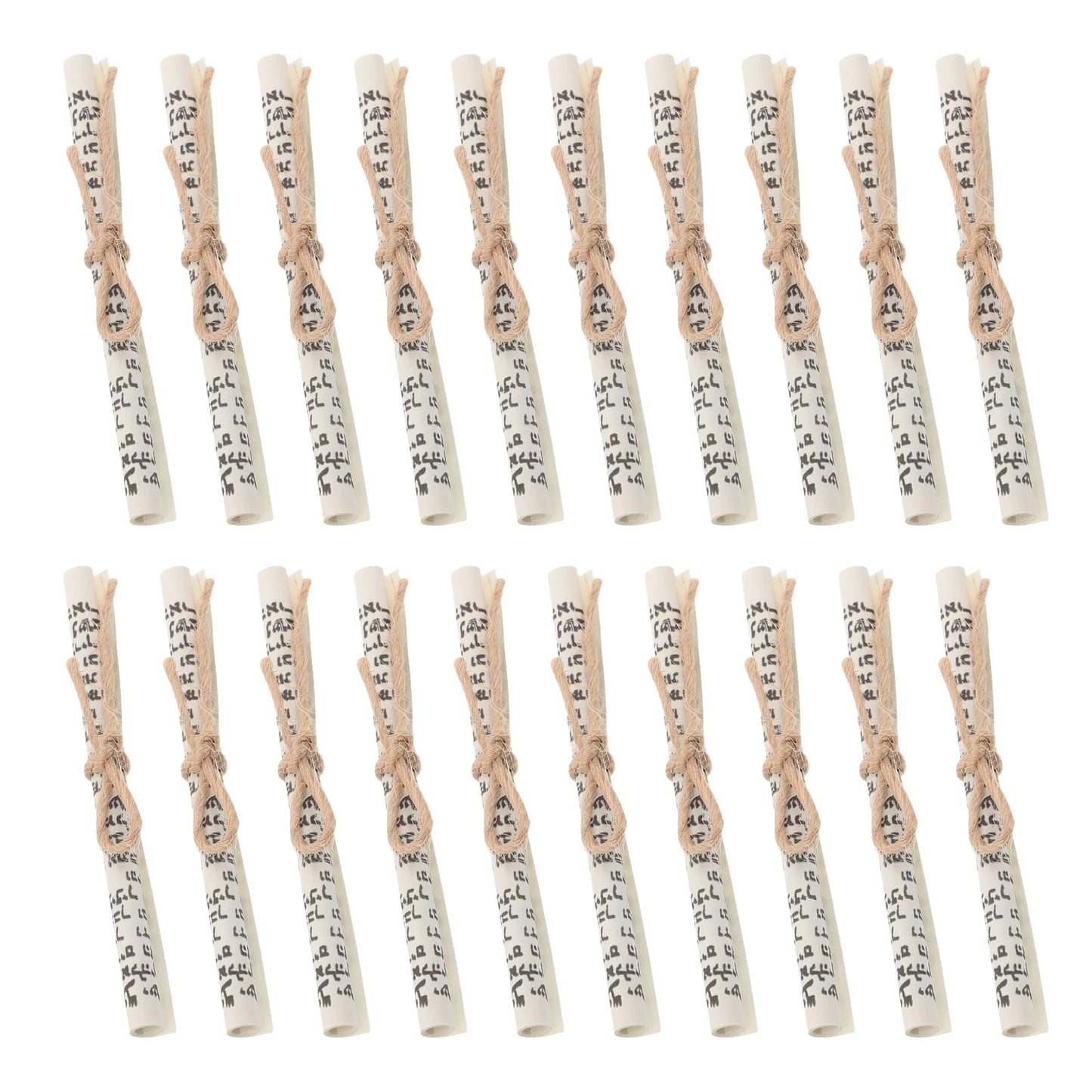 20pcs Hebrew Mezuzahs Scroll Blessing Paper Printed Mitzvah Kosher Scrolls For Hebrew Case Home Decor Holiday Decorations