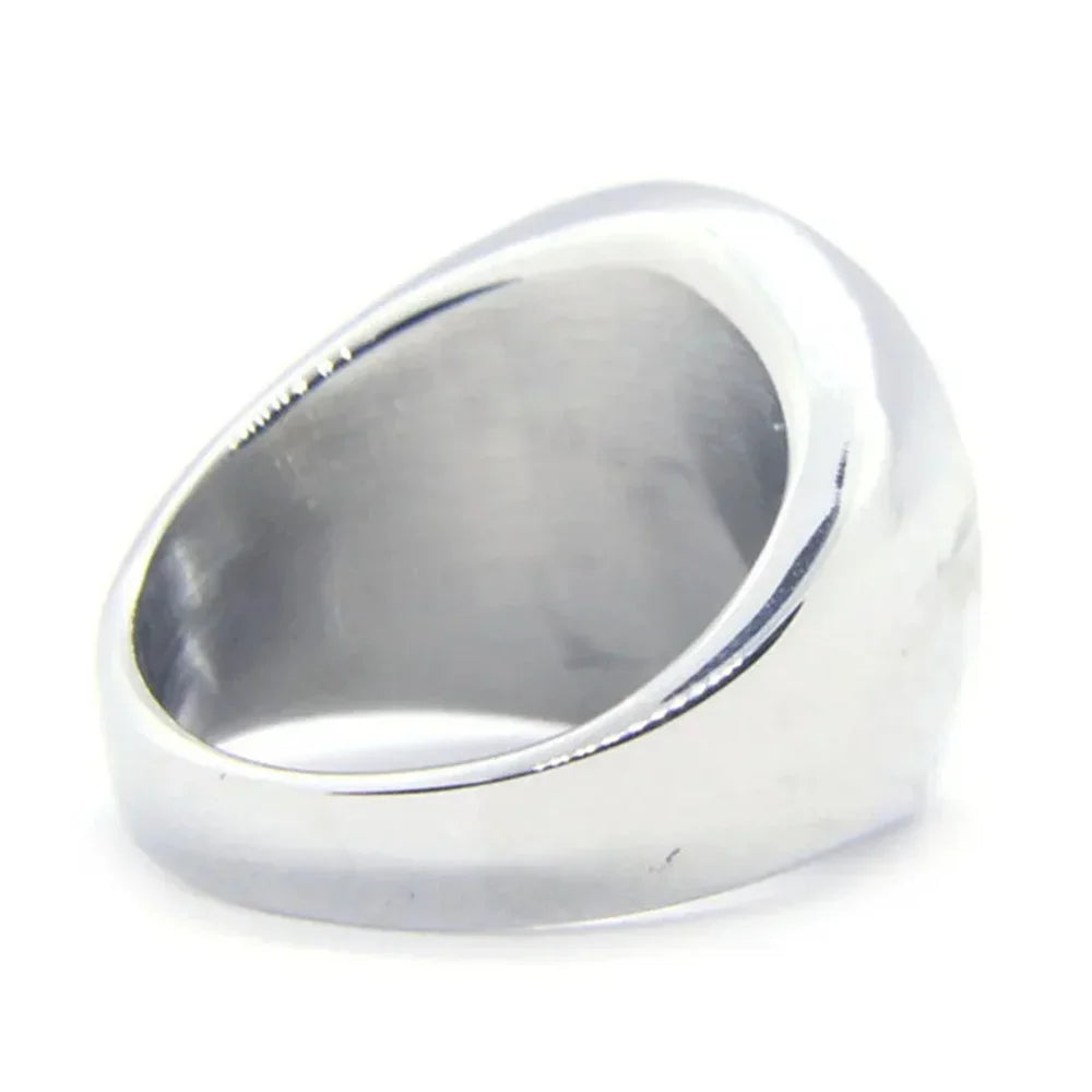 New Islam Muslim Prophet Muhammad Solid Ring 316L Stainless Steel Jewelry Islam Allah Messenger Man Ring Size 7-13