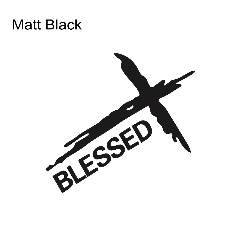 Car Sticker Creative Jesus Blessed Graphics Decor Decal Auto Tuning Accessories for Van RV Motorhome Caravan Cargo Minibus MPV