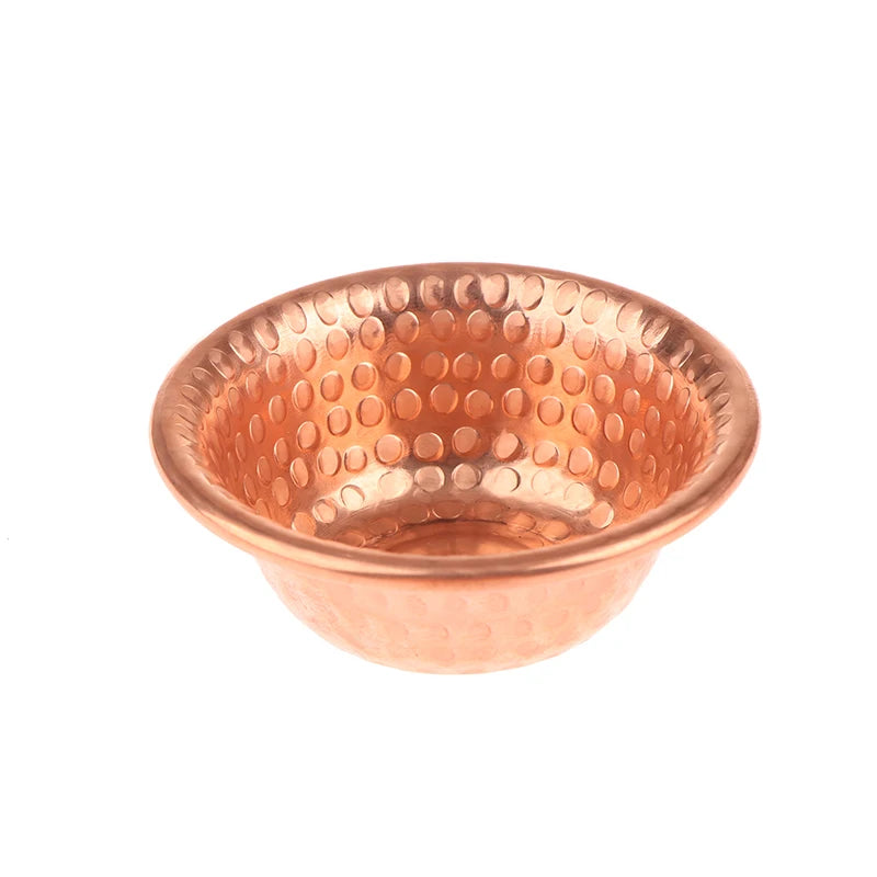 Nepalese Pure Copper Water Supply Bowl Handmade Small Auspicious Hammer Pattern Holy Water Bowl For Buddha Buddhist Supplies