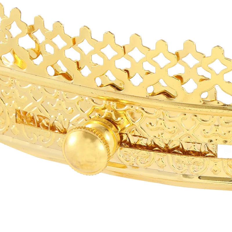 Gold Plated Orthodox Wedding Crown with Virgin Mary Icon for Church Liturgy Marriage Ceremony Christian Religious Gift