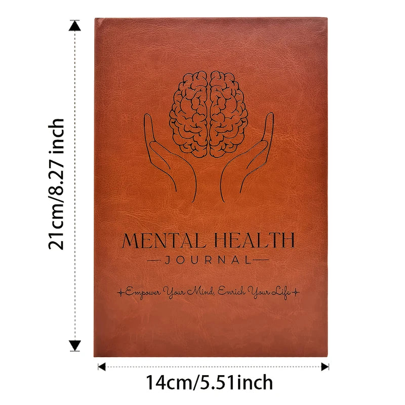 【W】Mental Health Journal Anxiety & Guided Journal Self Care Journal To Practice Positive Thinking ADHD Planner With Mood Tracker