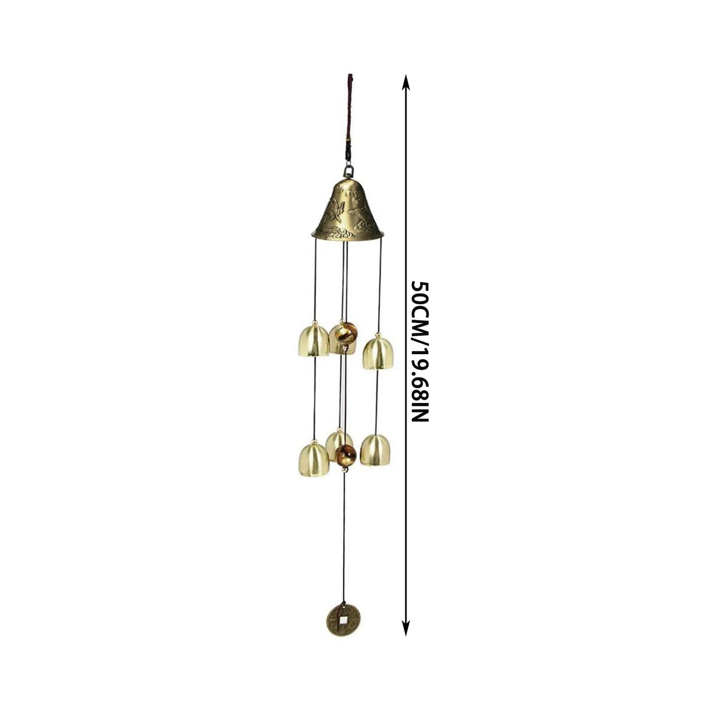 Metal Wind Chime Large Outdoor Garden Wind Chime Pleasant Ringing Bell Wind Chime Hanging Decoration Courtyard Hanging Decor