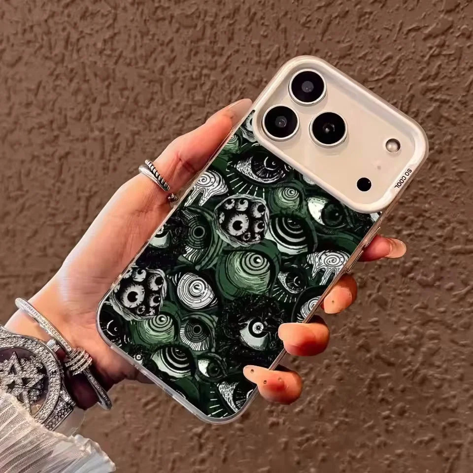 Blue evil eyes Phone Case for iPhone 17 16 15 14 13 12 11 Pro Max 16E iphone Air shock-proof rear cover anti-fingerprint