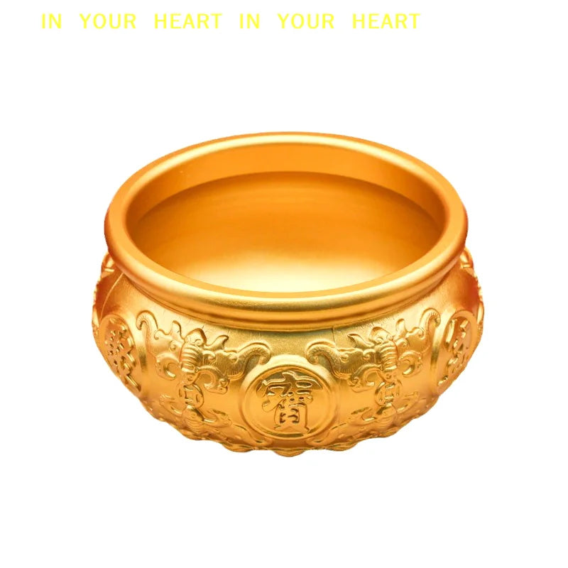 【X】Cornucopia Brass Fortunate Attract Wealth Good Luck Magical Power Treasure Bowls Desktop Small Ornament Home Decor
