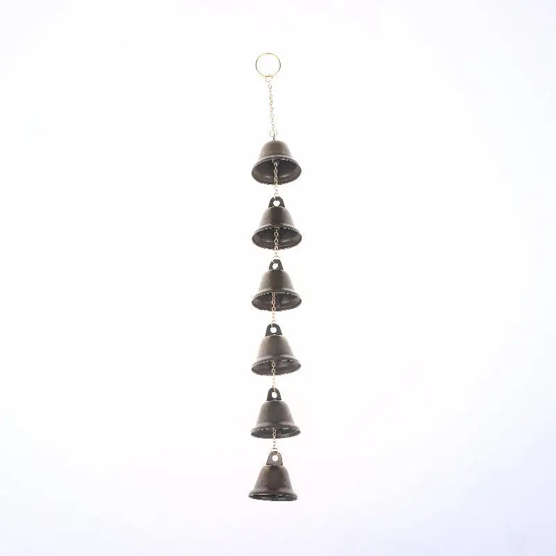 35/48cm 6/9 Bells Pendant Handmade Metal Wind Chime Outdoor Wind Chime With Decorative Chain Household Garden Decoration