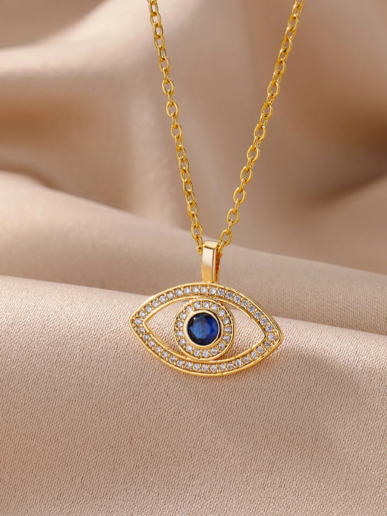 Pentagram Necklaces Pendants Stainless Steel Chain Star Of David Choker Necklace For Women Jewish Jewelry Collares