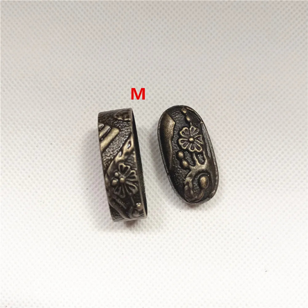 New Sword Handle Tsuka Alloy Fuchi Kashira For Japanese Samurai Katana Wakizashi Sword Fittings