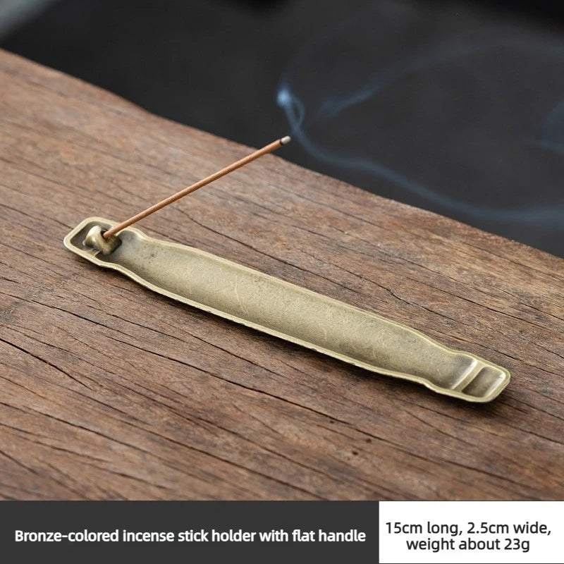 Mini Bucket Shaped Incense Burner Lucky Wealth Desktop Ornament for Home Meditation Aroma Gold Ingot Fortune
