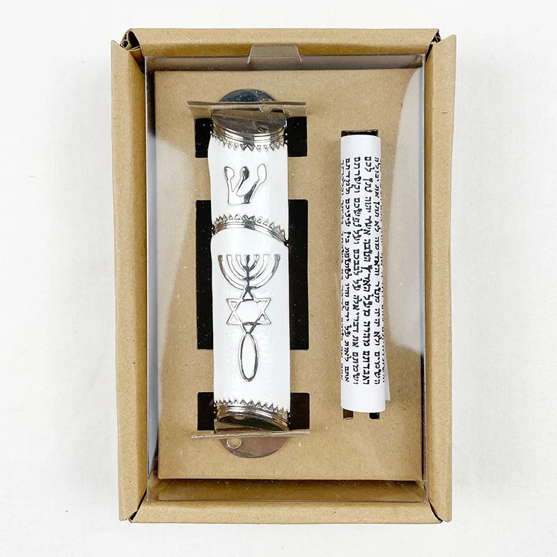 Jewish Israel Mezuzah Case Home decor Mezuza With Torah parchment scroll Mezuzah