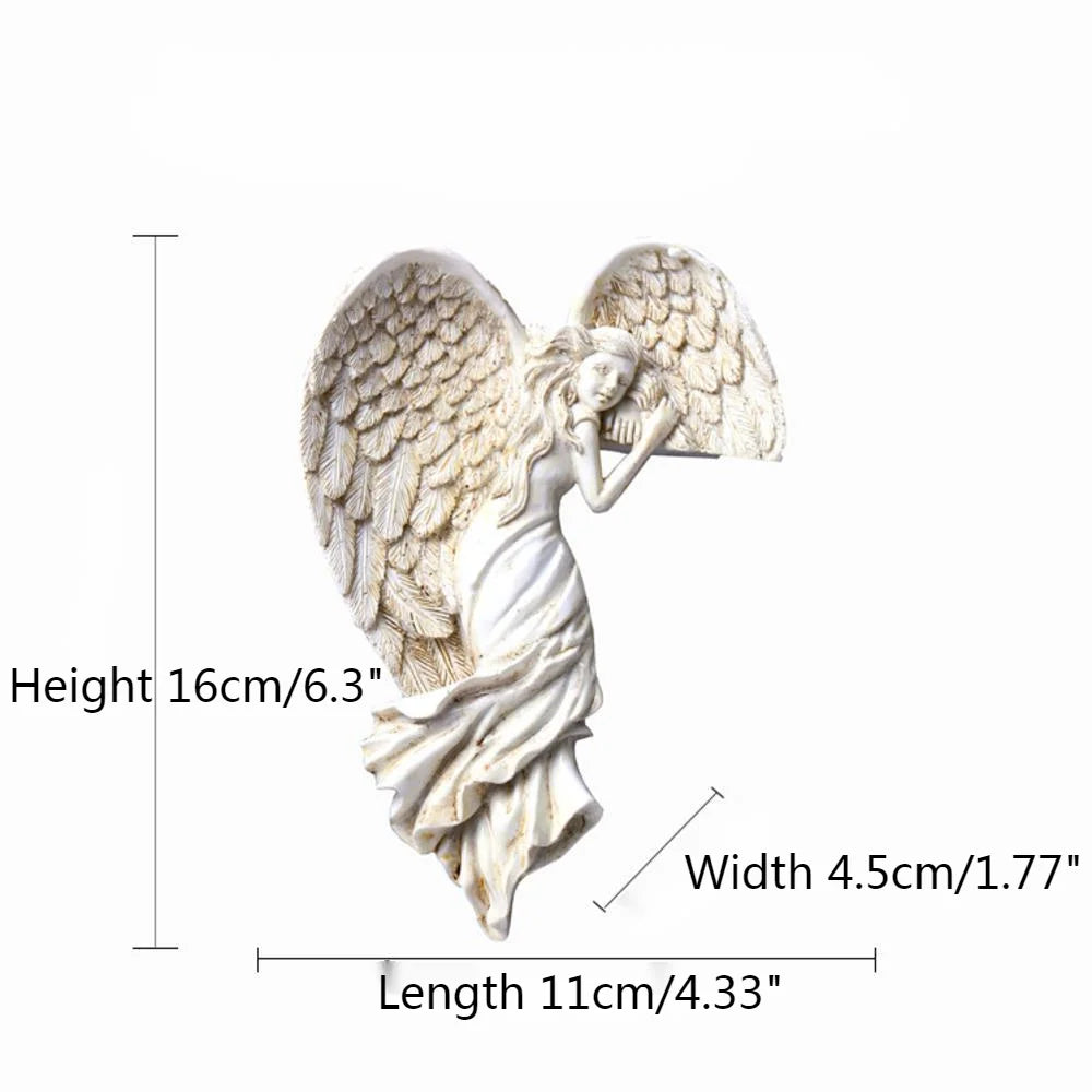 Angel Door Frame Decoration Wing Resin Craft Creative Fashion Goddess Decoration Home Decor Angel Gift Festival Accessory Party