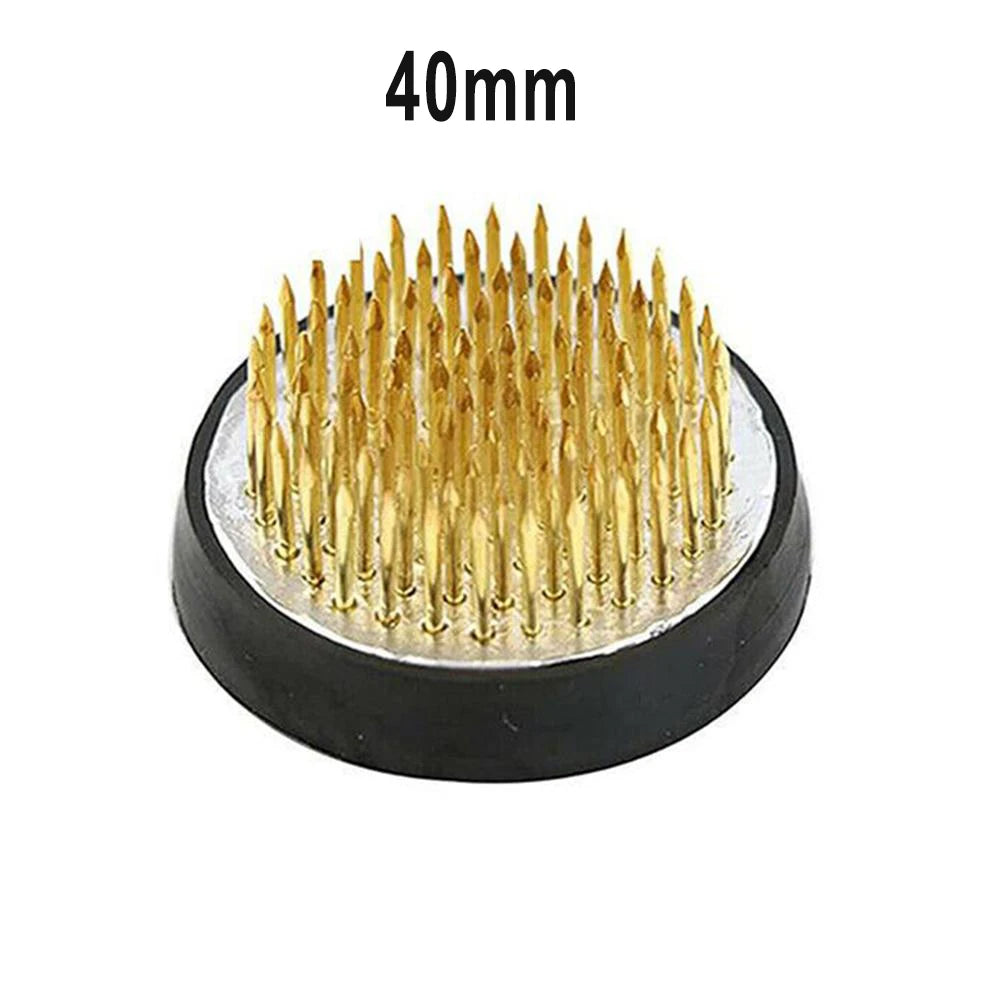 Round Ikebana Flower Frog With Gasket Art Fixed Arranging Tool Small Ikebana Kenzan Pin Frog Arrangements For Your Pot Lid Vase