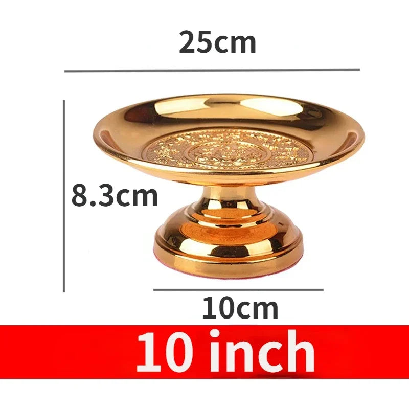 Fruitplate Offering Alloy fruit plate offering Buddha Lotus fruit plate Guanyin tribute Buddhist article