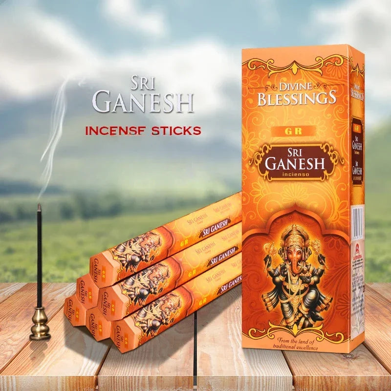 G R 20 Sticks Indian Incense CHENDAN Meditation Lavender Yoga Rose Jazmin Line Incense Purifying Air Deodorization Aromatherapy