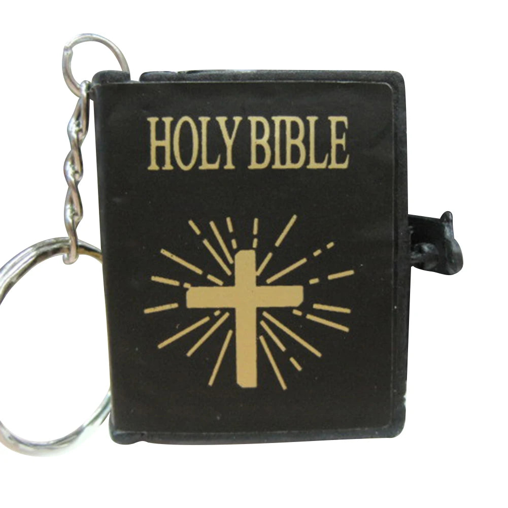 Christian Bible Spanish Pendant Keychain Bag Car Hanging Key Ring Birthday Gift Key Chain Bag Charms Keychains
