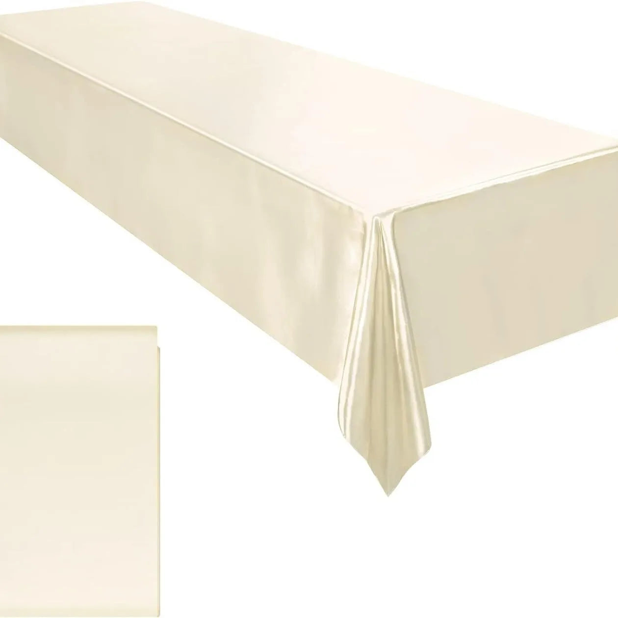 Rose Gold Satin Tablecloth,Nordic Style Elegance Wedding Dust-Proof Table Cover,For Dinning Birthday Party Tabletop Decor