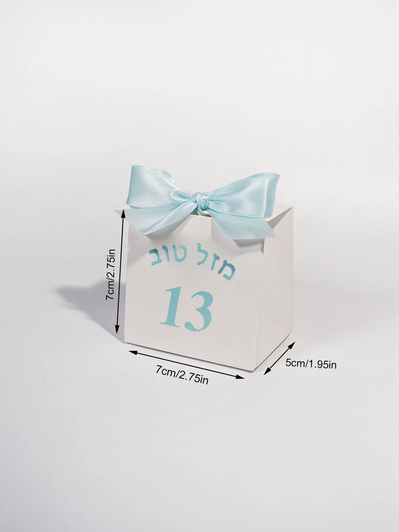 Jewish coming of age ceremony, gift box, 13 digits, 13 years old is the day of adulthood, gold foil ribbon candy box