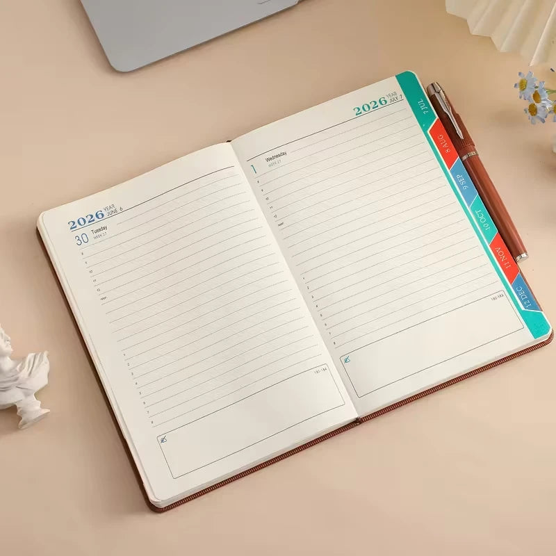 2026 Calendar Log: 365-Day Daily Planner for Self-Discipline, Time Management & Visual Organization | Office, School, Home Use