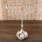 9 Branches Candle Holder Tabletop Candelabrum Candle Stands Hanukkah Menorah for Christmas Party Wedding Home Decor Gift