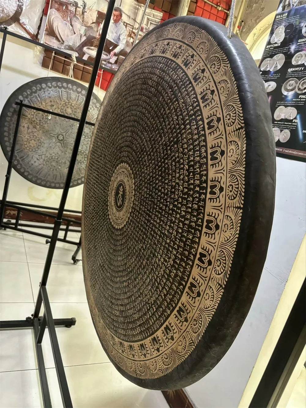 Arborea Sound Healing Gongs-Ancient Chau Gong 45-90cm with Mallet Meditation Gong  Deep Sound and Long Sustain for Therapy