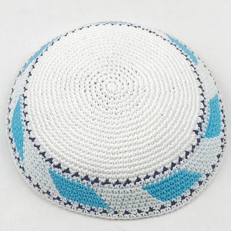 Jewish Kippa 17cm Knitted Kippah Yarmulke Skullcap