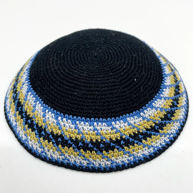 Jewish Kippa 17cm Knitted Kippah Yarmulke Skullcap