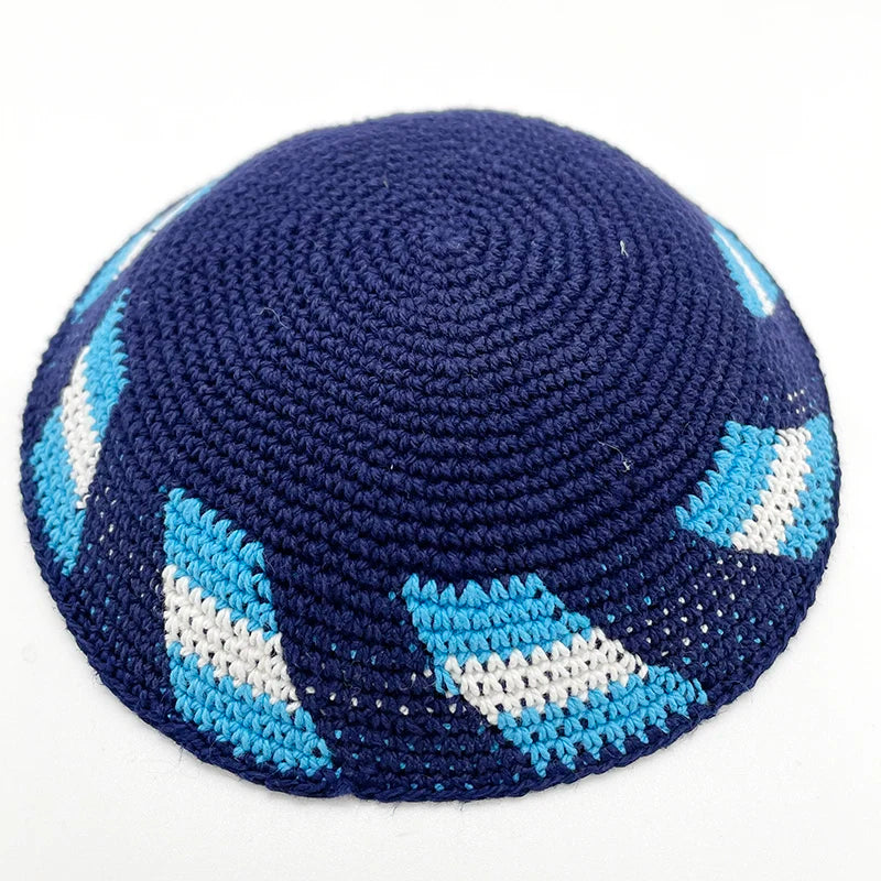 Jewish Kippa 17cm Knitted Kippah Yarmulke Skullcap