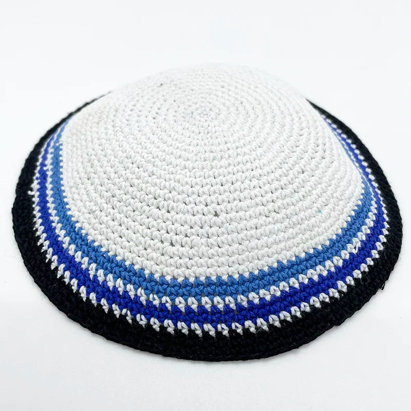 Jewish Kippa 17cm Knitted Kippah Yarmulke Skullcap