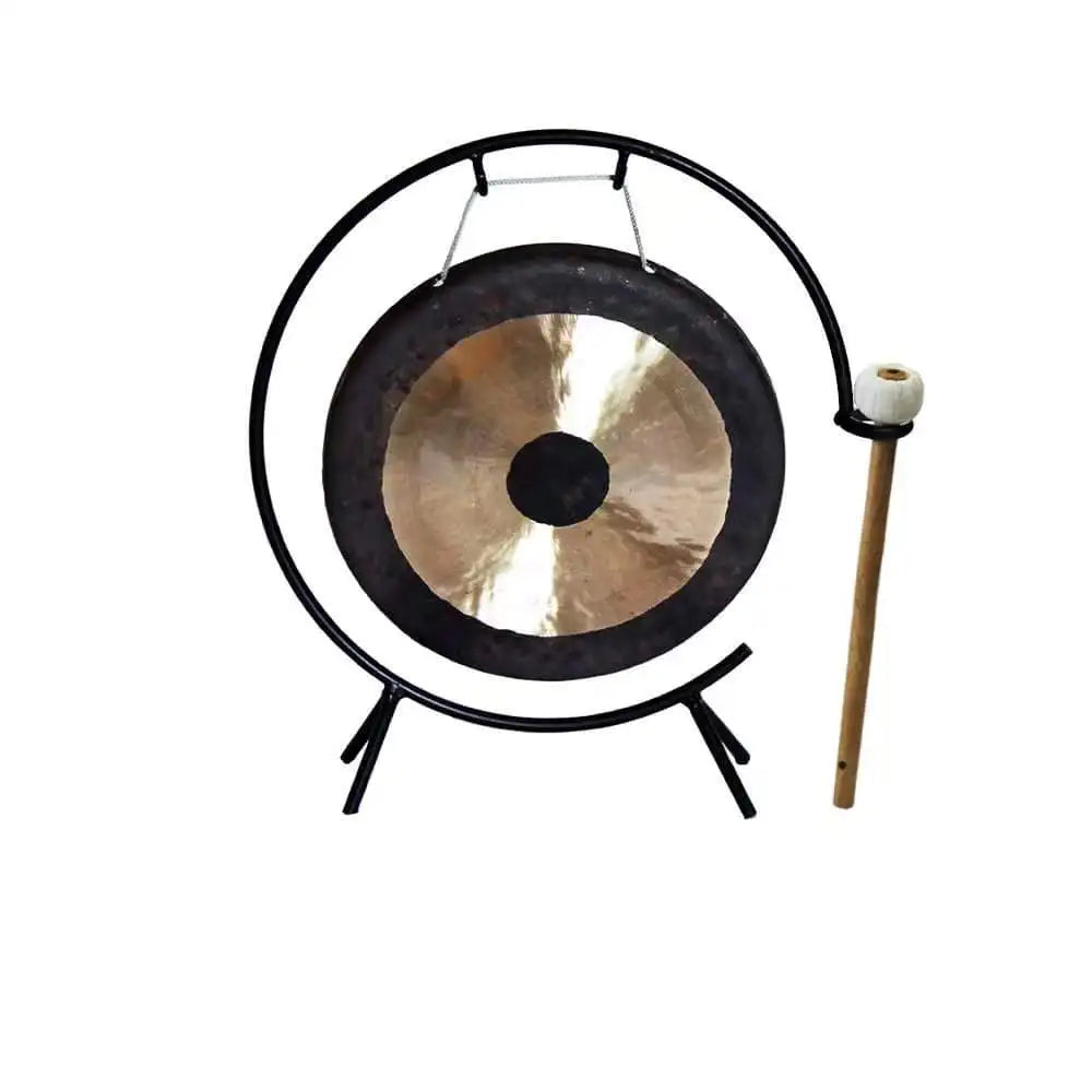 Arborea Mini Gong 6-12"Chau Gong Set Desktop Gong Hand Selected for Sound Healing or Office Small Gong