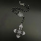 Pentagram Inverted Cross Rosary Baphomet Occult Gothic Sigil of Satanic Jewelry Devil Necklace Trad Goth Jewelry Gift Handmade