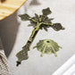 Jesus Crucifix Sculpture Jesus Cross Statue Catholic Figurine Standing Crucifix for Home Altar Living Room Table Bedroom