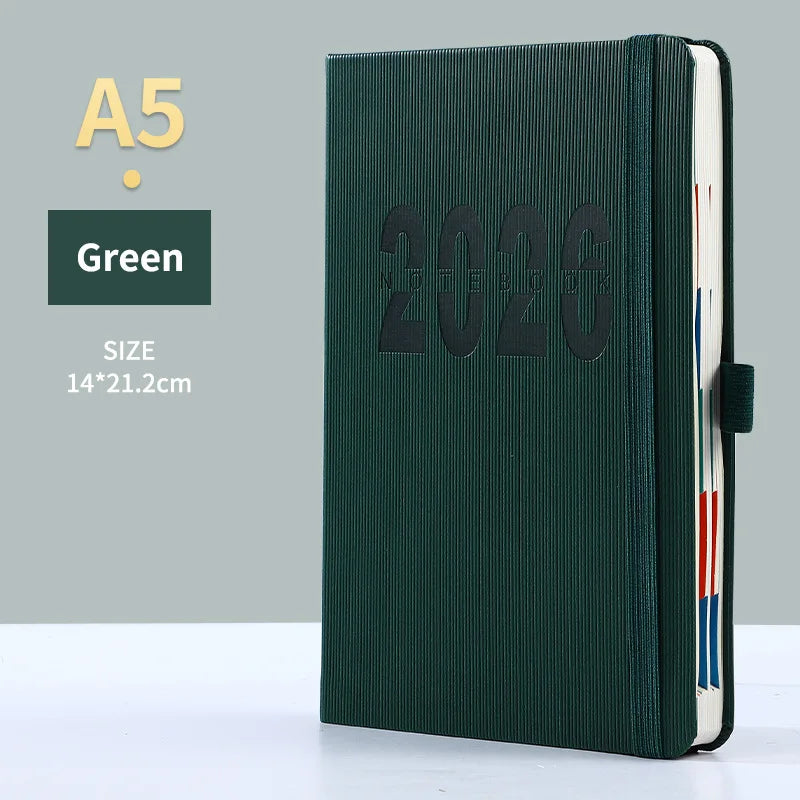 2026 Productivity Planner & Habit Tracker Set Daily Goal Setting Time Management Journal Task Tracking 400 Page Thick notebook