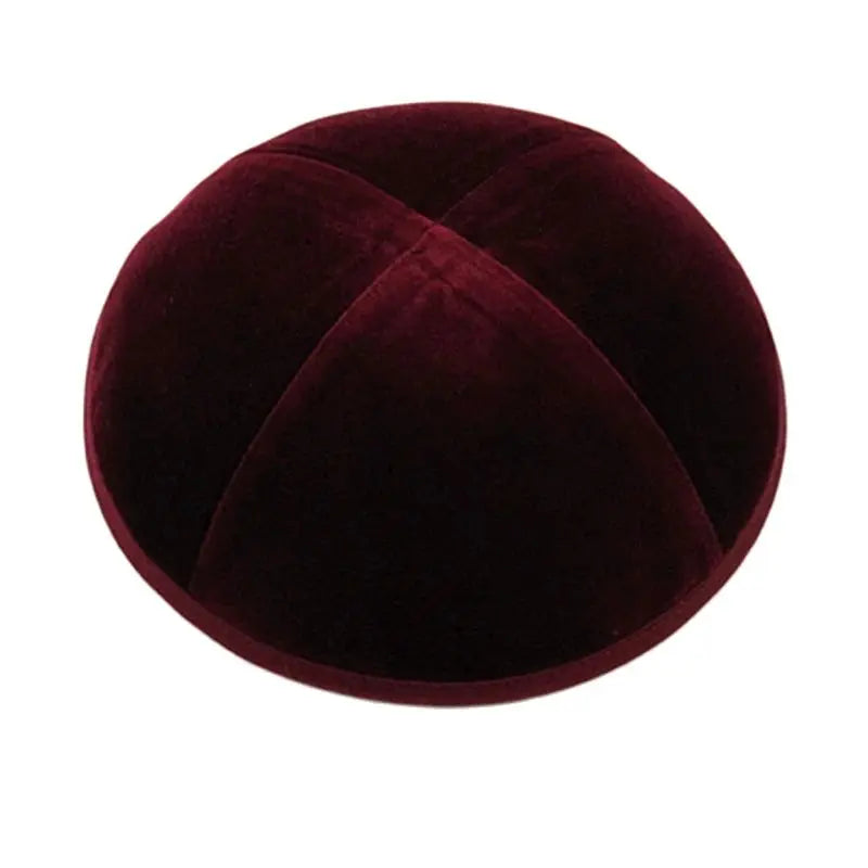 GIU 19cm Jewish Velvet Kippah Kippot Kipa Caps Skullies Beanies Yarmulke Kipot Dome For Wedding And Events