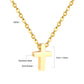 LUXUKISSKIDS Catholic Rosaries Beaded Prayer Cross Pendant Necklace Rosary Prayer Long Stainless Steel Necklaces Collier Jewelry