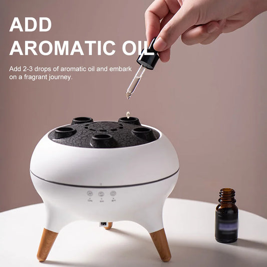 Jellyfish Aroma Diffuser Oil Diffuser with Mist Humidifier for Bedroom Home Office Spa Auto Shut-off Silent USB Aroma Humidifier