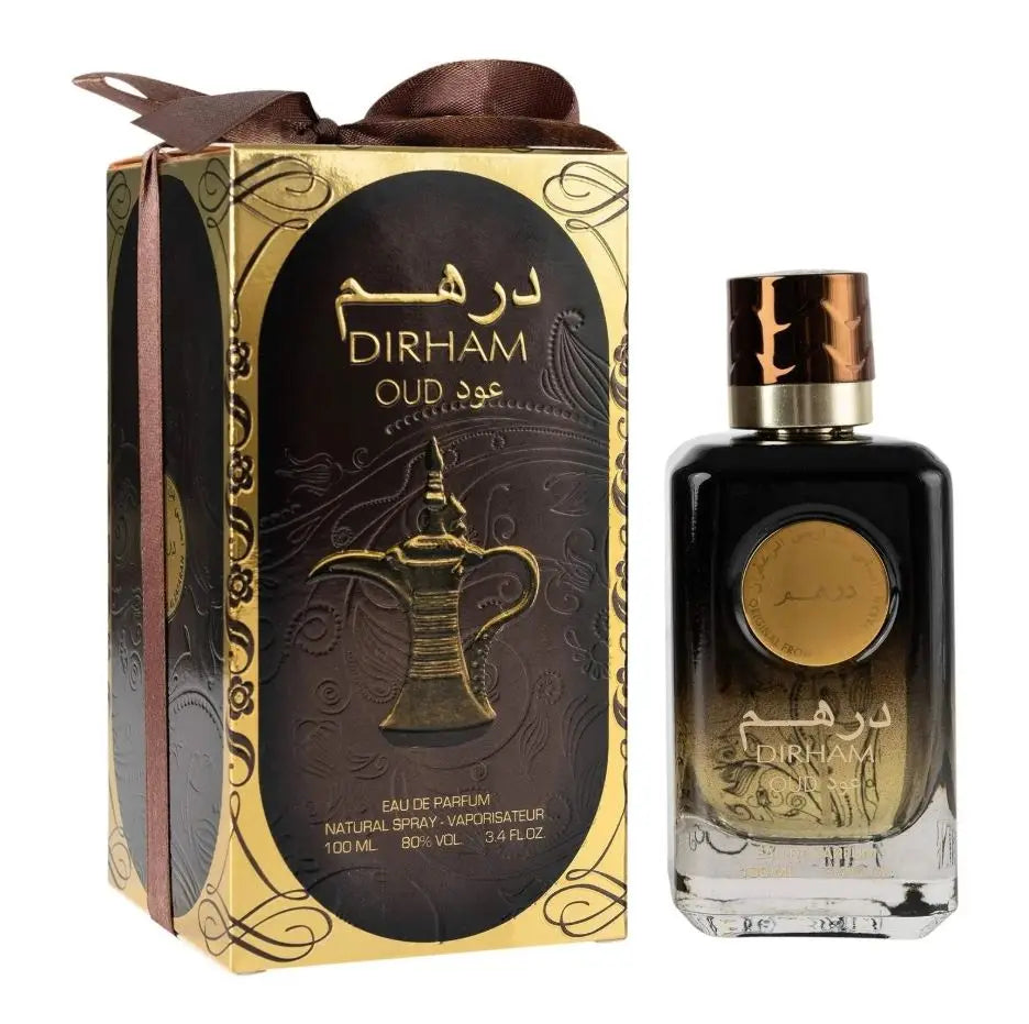 Dirham Oud 100ml Perfume Arabian Sandalwood Arab Long Lasting Fragrance Made in Dubai UAE Parfum