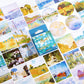 Journamm 45pcs/lot World Famous Paintings Series Mini Box Stickers Scrapbooking Creative Decorative Stationery Sealing Stickers